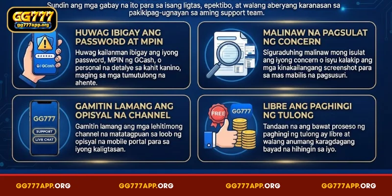 Mga tip para sa mabilis at madaling pakikipag-ugnayan sa GG777